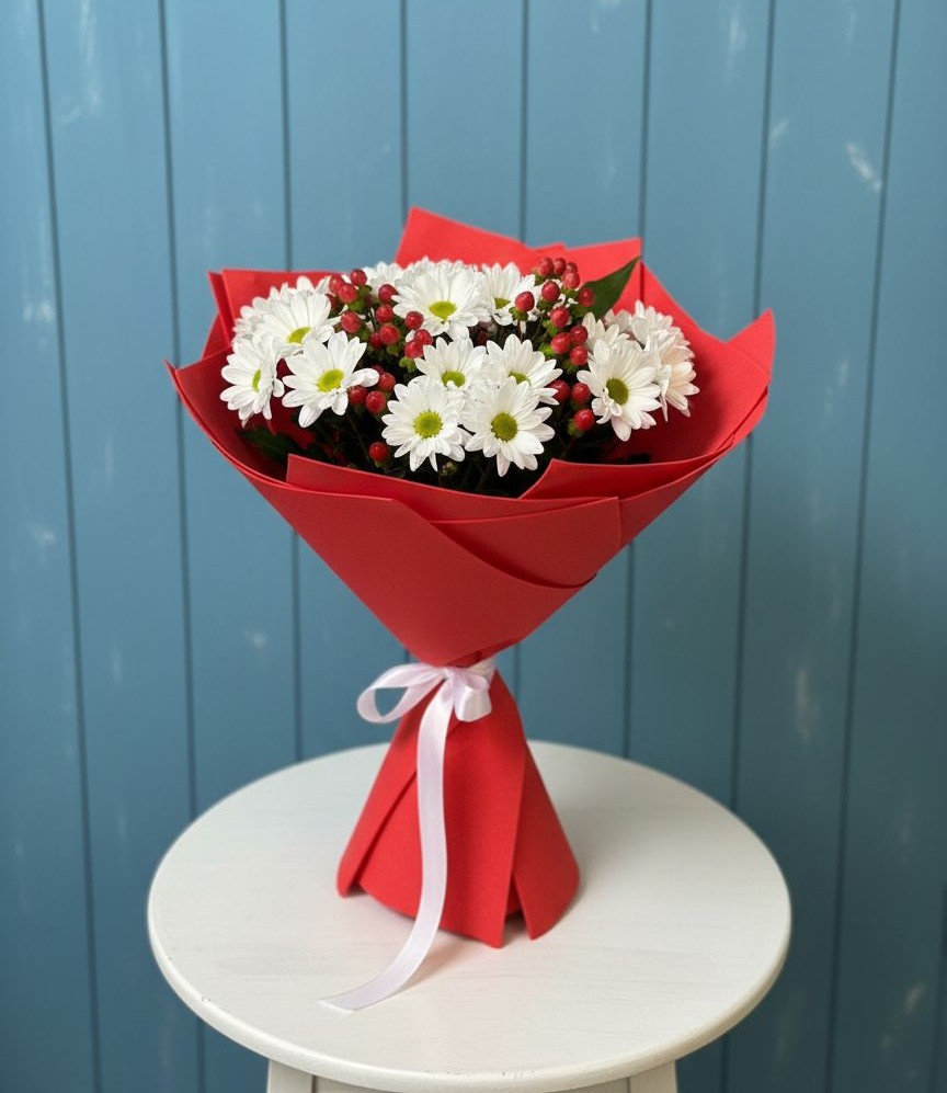 Букет цветов из: Хризантемы в Нижнеивкино