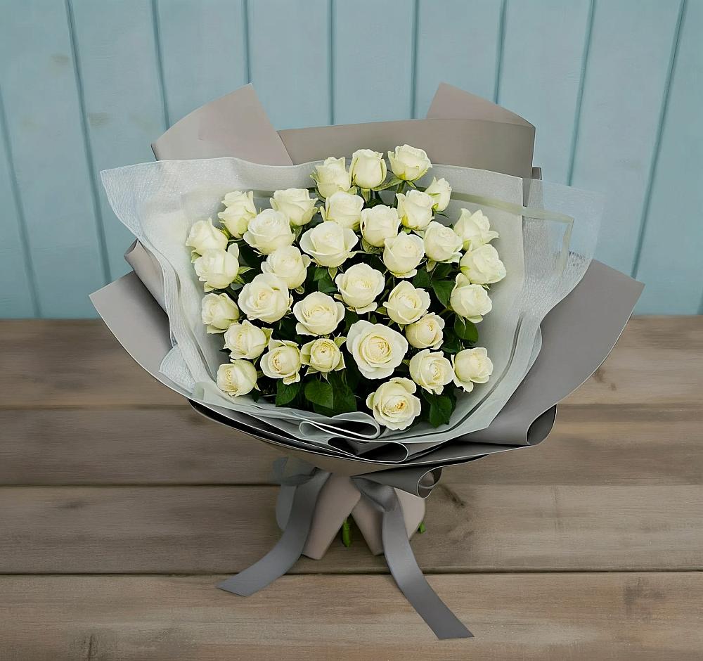 Букет Белоснежная нежность в Нижнеивкино