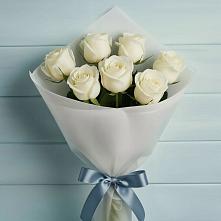 Букет 7 Белых роз Эдлесс Лав в Нижнеивкино