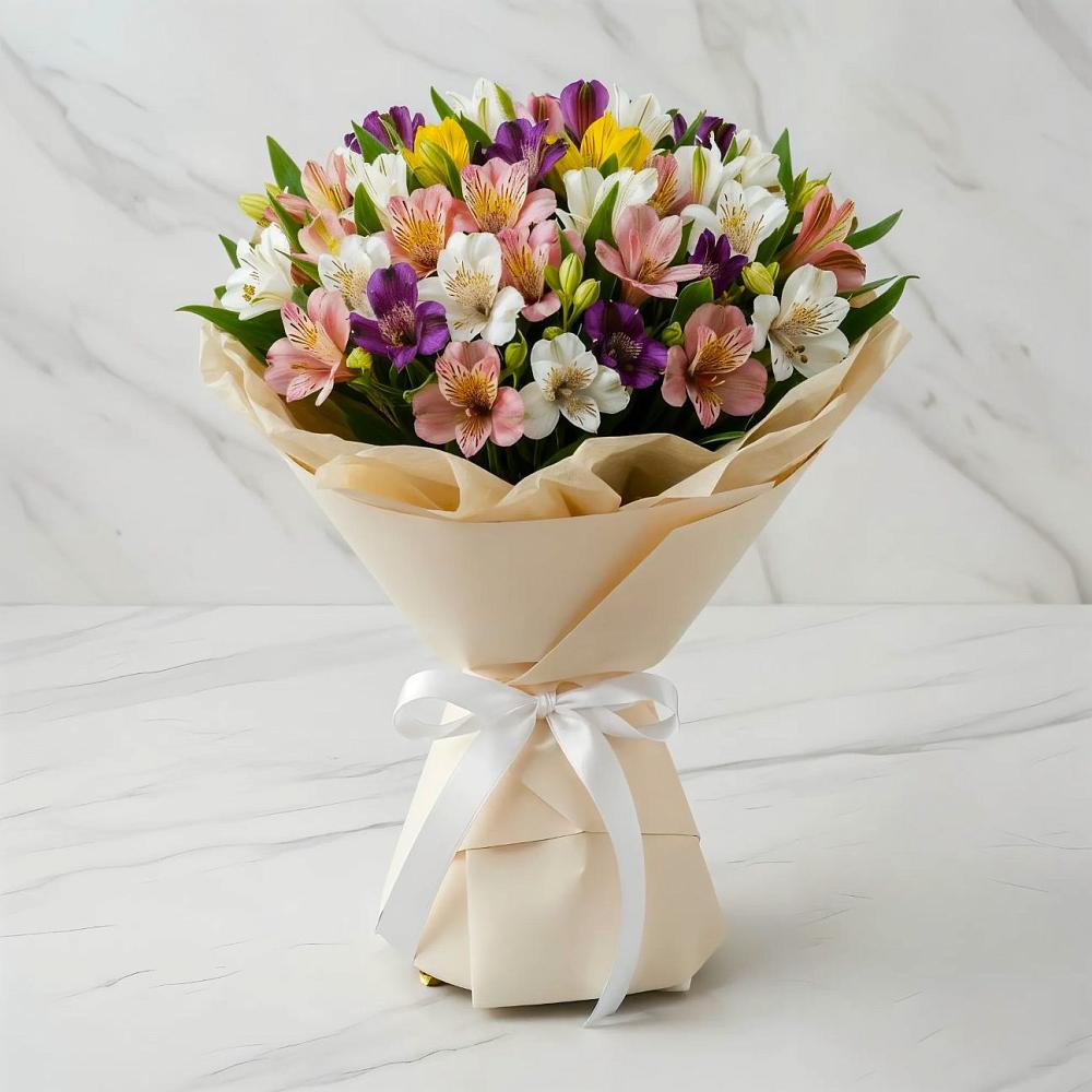 Букет цветов из: Альстромерии в Нижнеивкино