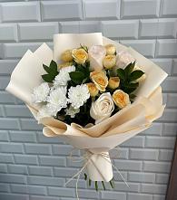 Букет цветов из:  Розы и Хризантемы в Нижнеивкино