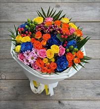 Букет цветов из:  Розы и Хризантемы в Нижнеивкино