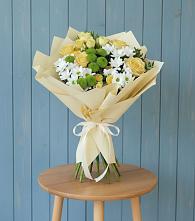 Букет цветов из:  Хризантемы и Розы #REPLACE_PRED# Нижнеивкино