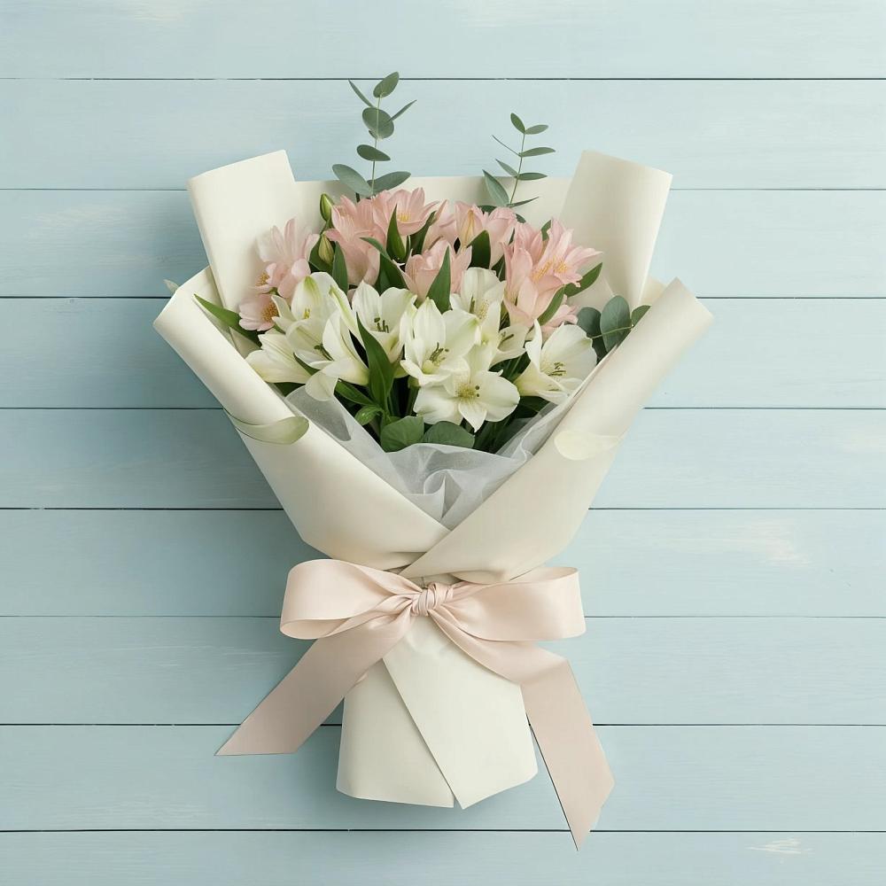 Букет цветов из: Альстромерии в Нижнеивкино