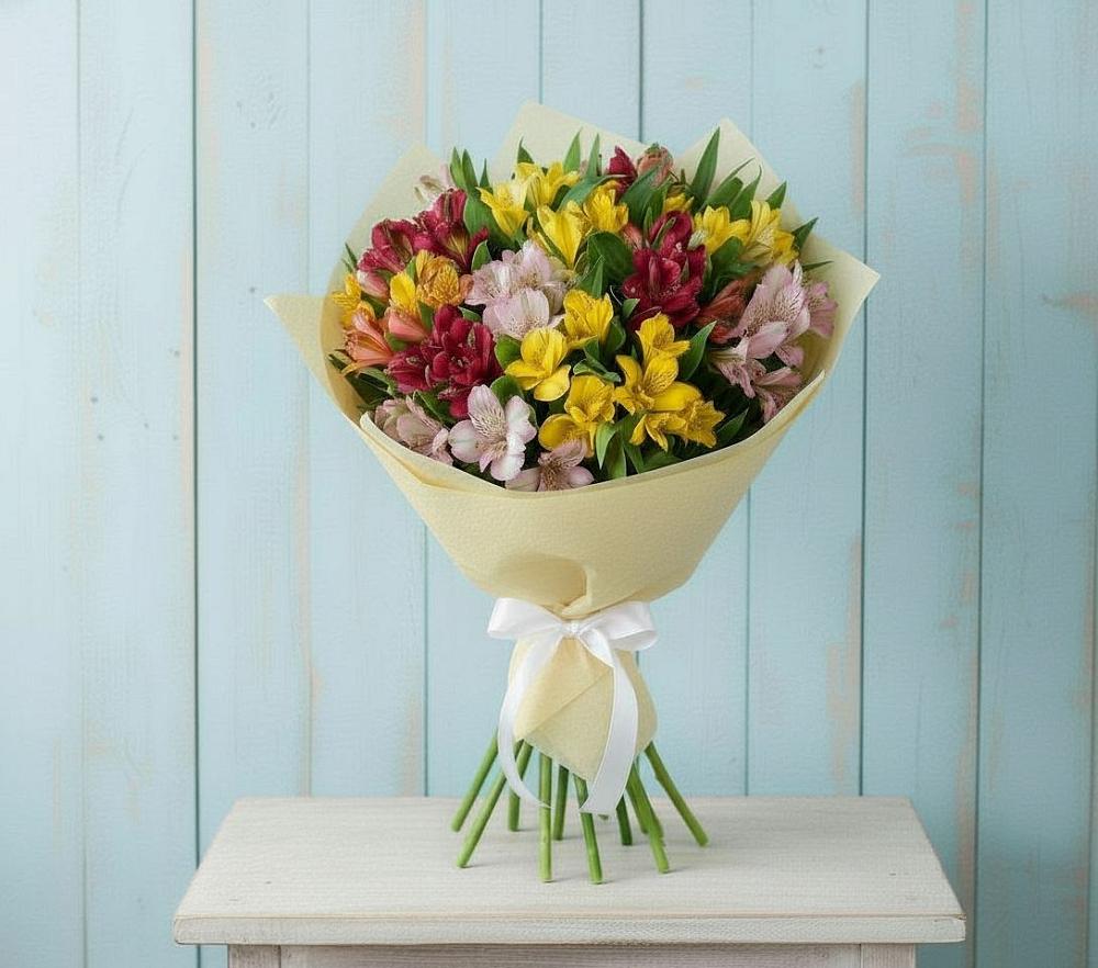 Букет цветов из: Альстромерии в Нижнеивкино