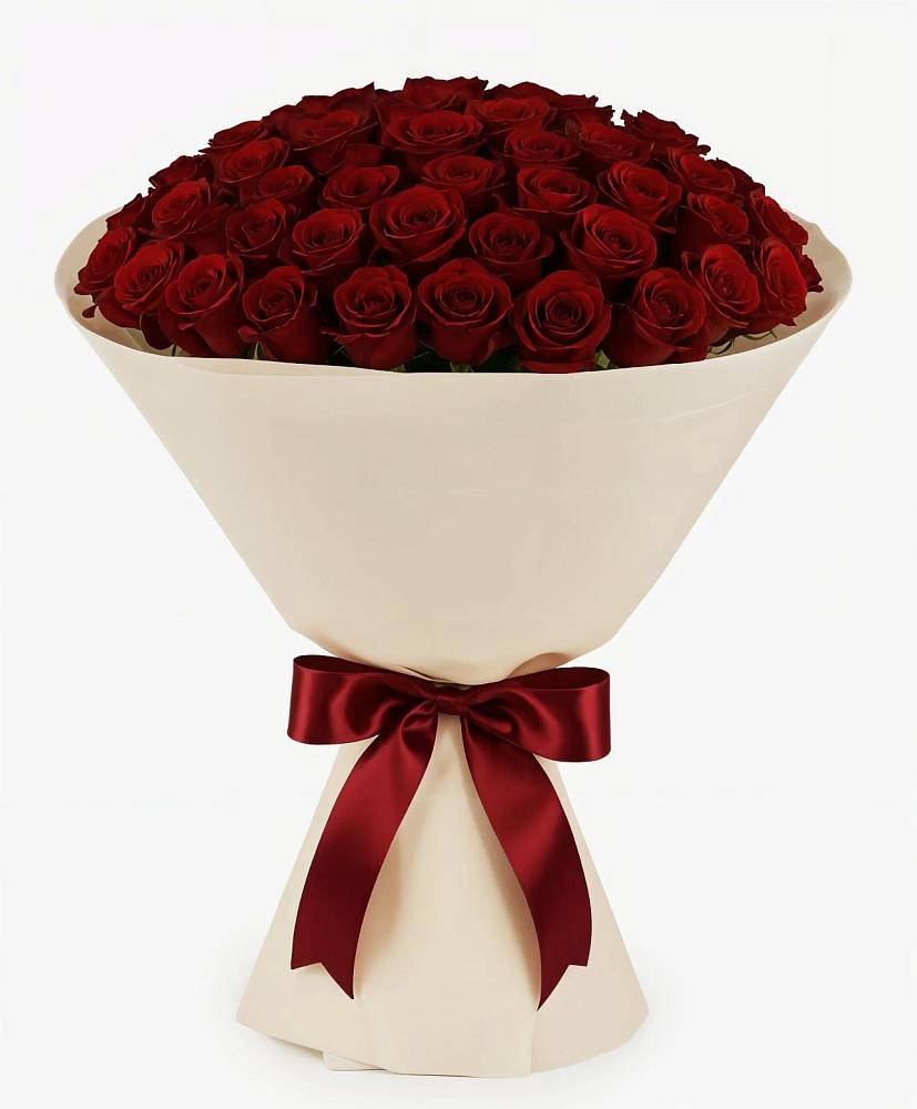 Букет 101 Бордовая роза Блэк Бакарра в Нижнеивкино