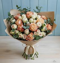 Букет цветов из:  Альстромерии и Розы в Нижнеивкино